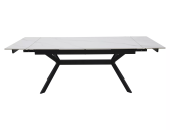 Керамический стол Signal IMPERIA белый мраморный/черный 90х180/240