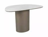 Стол журнальный Signal BELLO B Ceramic NATURE CLAUD/медный 50х75х50