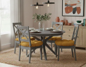 Стол обеденный Мебель-класс ГЕРМЕС 100х100/130 серый