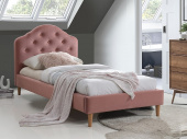 Кровать Signal CHLOE VELVET 90 античный розовый