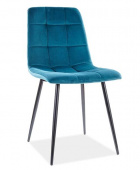 Стул Signal MILA Velvet бирюза/черный, Bluvel 85