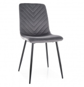 Стул Signal DAREN Velvet Bluvel 14 серый/черный