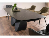 Стол обеденный Signal INFINITY Ceramic  AZARIO BLACK 95x160-240