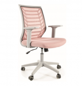 Кресло компьютерное Signal Q-320 розовый/белый