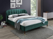 Кровать двуспальная Signal LIGURIA Velvet 160 зеленый 
