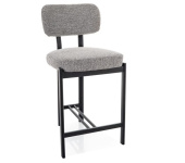 Стул полу барный Signal MISAKI H-2 серый TAP. 254/черный
