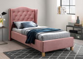 Кровать Signal  ASPEN Velvet 90x200 античный розовый, Bluvel 52