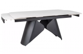 Стол обеденный Signal ARMANDO Ceramic 90х160/240 белый/черный