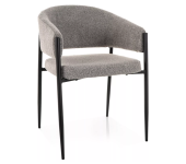 Мягкий стул Signal AKITA серый/черный TAP. 232