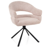 Стул Signal BORGO Leo 23 светло бежевый/черный