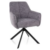 Стул поворотный Signal NOTTI Leo CAMEL 07 серый/черный 