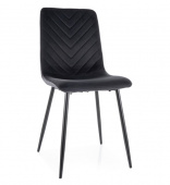 Стул Signal DAREN Velvet Bluvel 19 черный/черный