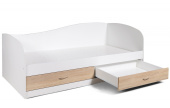 Кровать Мебель-класс ЛАГУНА-2 90х200 белый/дуб сонома