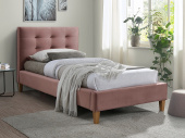 Кровать Signal TEXAS 90 Velvet античный розовый