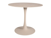 Керамический стол круглый Signal AMADEO 90x90 травертин/кашемир