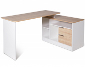 Письменный стол Мебель-класс ИМИДЖ-3 белый/дуб сонома левый