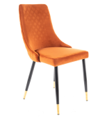Стул Signal PIANO Velvet корица 4152/черный + золотой