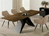 Стол Signal WESTIN Ceramic Ossido Bruno коричневый/черный матовый 90х160/240