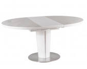 Стол обеденный Signal ORBIT Ceramic 120 раскладной, белый  