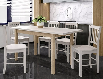 Стол обеденный Signal ADAM кашемир/дуб кремона торро 65x90/125 