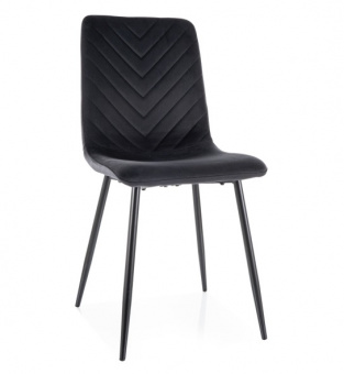 Стул Signal DAREN Velvet Bluvel 19 черный/черный