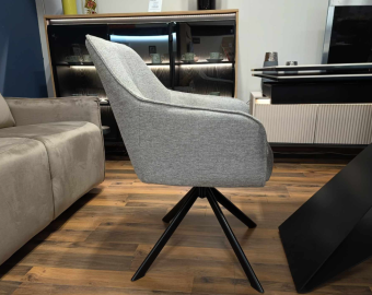 Стул поворотный Signal NOTTI Brego 07 серый/черный