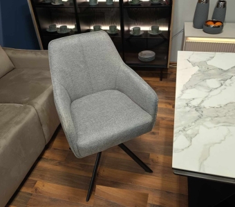 Стул поворотный Signal NOTTI Brego 07 серый/черный