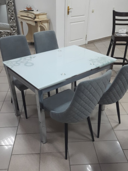 Мягкий стул Signal PIANO B Matt Velvet Bluvel 85 серый/черный