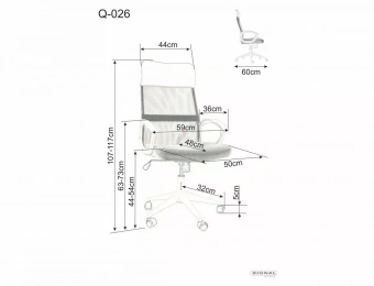 Кресло компьютерное Signal Q-026 розовый/белый