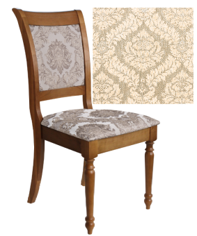 Стул Мебель-класс НИКА орех/Барокко2/4 категория