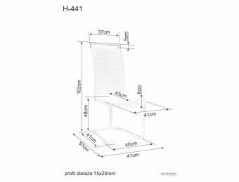 Стул Signal H441 Velvet TAP. 93 серый/черный
