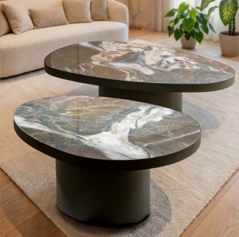 Керамический журнальный столик GUSTO B Ceramic Patagonia 98х73х43