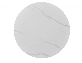 Стол обеденный Signal IDEAL Ceramic 100x100 белый мраморный/черный