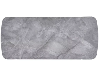 Стол обеденный Signal SENTO Ceramic серый мраморный/черный 80х120/180