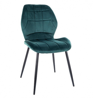 Стул Signal JAKE Velvet Bluvel 78 зеленый/черный