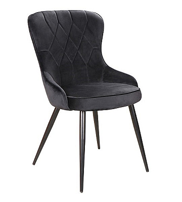 Стул кухонный Signal LOTUS Velvet Bluvel 19 черный/черный 