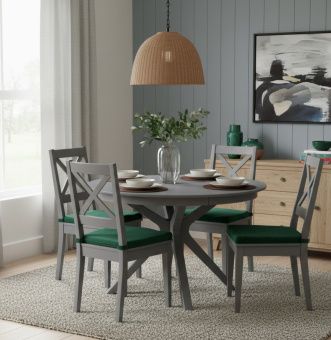 Стол обеденный Мебель-класс ГЕРМЕС 100х100/130 сатин