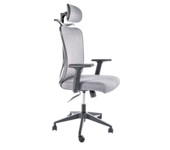Эргономичное офисное кресло Signal Q-080M серый материал/черный