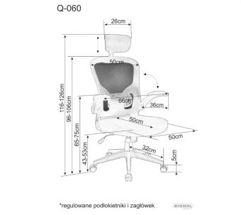 Кресло компьютерное Signal Q-060 черный