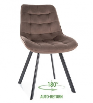 Стул поворотный Signal MONTI Velvet Bluvel 38 капучино/черный
