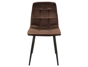 Стул Signal MILA Velvet Matt 48 коричневый/черный матовый  