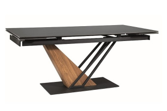 Стол Signal GENESIS CERAMIC черный/ясень 90х180/240  
