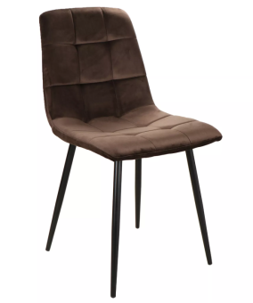 Стул Signal MILA Velvet Matt 48 коричневый/черный матовый  