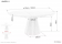Стол обеденный Signal ANGEL II дуб 120х120/160