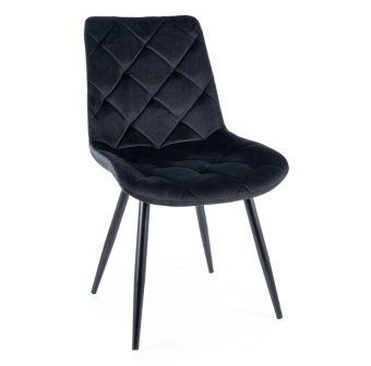 Стул Signal RALPH Velvet 19 черный/черный