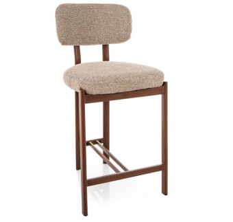 Стул полу барный Signal MISAKI H-2 беж TAP. 253/орех