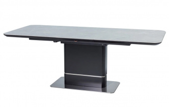 Стол обеденный Signal PALLAS CERAMIC 90х160/210, серый мрамор
