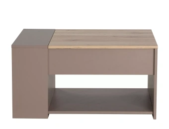 Стол журнальный Signal DROP дуб альпийский/беж 80х60х42 