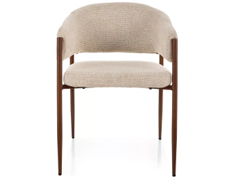 Мягкий стул Signal AKITA D светлый беж/орех TAP. 255