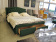 Кровать Signal ELECTRA VELVET 160x200 зеленый/дуб, Bluvel 78